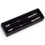 Zestaw piśmienniczy Campinas, czarny