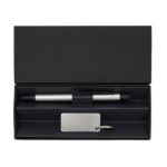 Zestaw upominkowy długopis i brelok Couple, srebrny