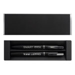 Zestaw piśmienniczy (lustrzany grawer) Treasure, srebrny