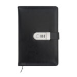 Zestaw notes z szyfrem i długopis Windsor, czarny - obrazek 4