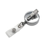 Metalowy ski-pass Zipik, srebrny - obrazek 3