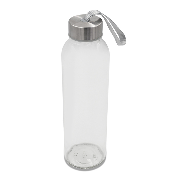 R08189_00 Butelka szklana Aqua Flow 500 ml, transparentny - obrazek 1