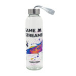 Butelka szklana Aqua Flow 500 ml, transparentny - obrazek 2