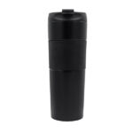 Kubek termiczny z french press Aspet 450 ml, czarny