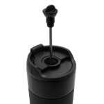 Kubek termiczny z french press Aspet 450 ml, czarny - obrazek 4