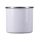 Kubek emaliowany z powłoką sublimacyjną Odis 500 ml, biały - obrazek 5