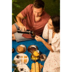 Termos z kubkami Attu 500 ml, czarny - obrazek 10