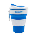 Kubek silikonowy Flexi 350 ml, niebieski - obrazek 2