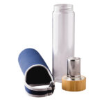 Szklana butelka z zaparzaczem herbaty Gourmet 600 ml, granatowy - obrazek 2