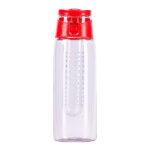 Bidon Frutello 700 ml, czerwony/transparentny - obrazek 5