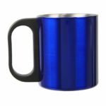 Metalowy termos Picnic 480 ml + 2 kubki, niebieski/srebrny - druga jakość - obrazek 4