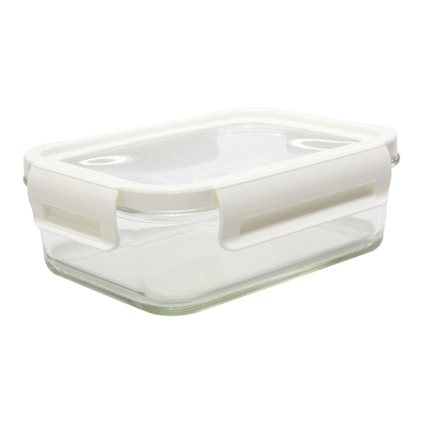 R08442_00 Lunch box Delect 900 ml, biały/transparentny - obrazek 1