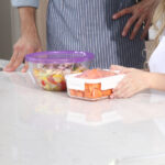 Lunch box Delect 900 ml, biały/transparentny - obrazek 6