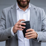 Kubek termiczny Husavik 320 ml, czarny - obrazek 6