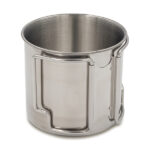 Kubek turystyczny 350 ml Pokhara, srebrny - obrazek 2