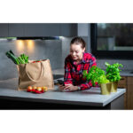 Torba na zakupy z juty Natural Shopper, beżowy - obrazek 4