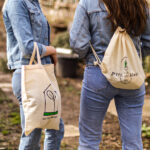 Torba bawełniana 140 g/m2 - krótkie uszy, beżowy - obrazek 3