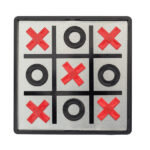 Magnetyczna gra kółko i krzyżyk, czarny - obrazek 4