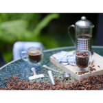 Zestaw miarka i klipsy do kawy Kaffi, srebrny - obrazek 3