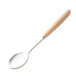 Sztućce stalowe w woreczku Nantes, beżowy/srebrny - obrazek 2