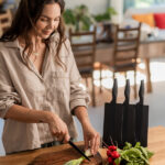 Zestaw noży na bloku magnetycznym Akita, czarny - obrazek 7