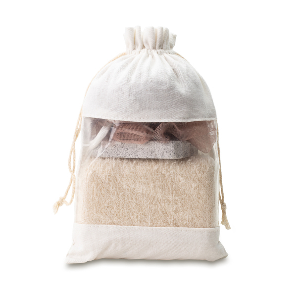 R17466_13 Zestaw do kąpieli Wellness, beżowy - obrazek 1