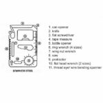 Narzędzie wielofunkcyjne w kształcie karty, srebrny - obrazek 8