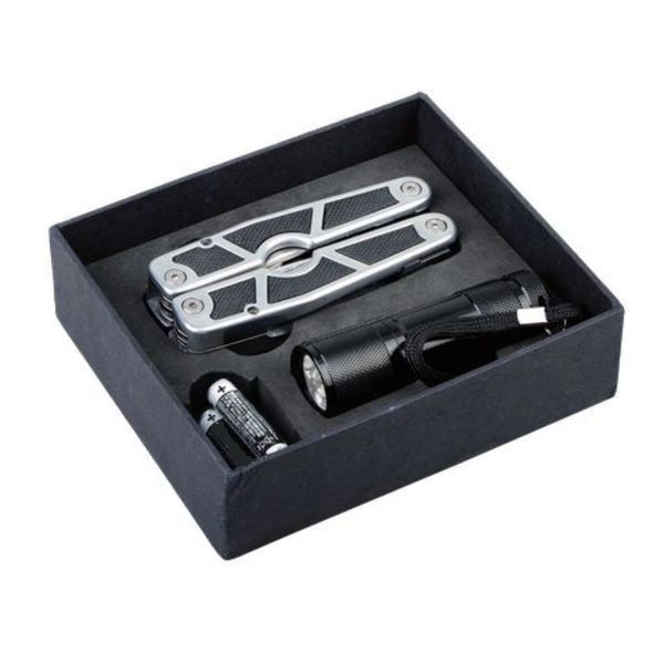 R17536.A_02 Narzędzie wielofunkcyjne z latarką Survivor, czarny - obrazek 1