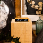 Ładowarka indukcyjna z zegarem i termometrem Conti, brązowy - obrazek 5