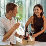 Zestaw dwóch kieliszków do wina Veneto, beżowy - obrazek 6