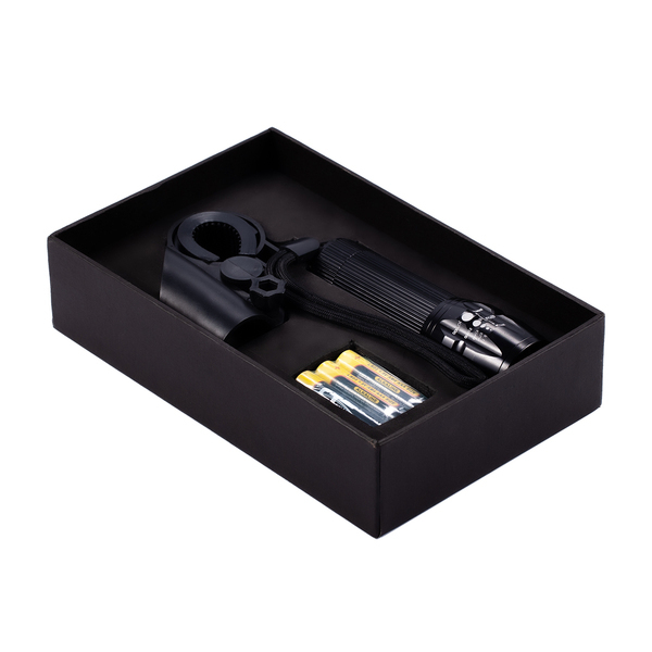 R35691_02-1 Latarka rowerowa Wheels Alight, czarny - obrazek 1