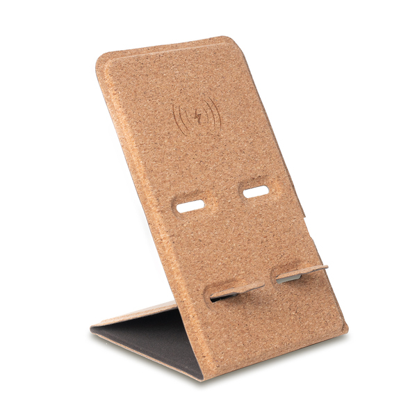 R50164_13 Indukcyjna ładowarka z korka Cargador, beżowy - obrazek 1