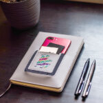 Notes z kieszonką na telefon Eibar, szary - obrazek 10