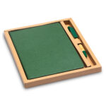 Zestaw upominkowy notes z długopisem Forest, zielony - obrazek 2