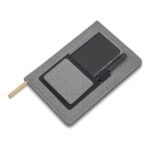 Notes z kieszonką na telefon Irun, szary - obrazek 2