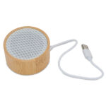 Bambusowy głośnik Bluetooth Soundy, brązowy - obrazek 2