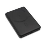 Magnetyczny bezprzewodowy power bank 5000 mAh Yuki, czarny - obrazek 2