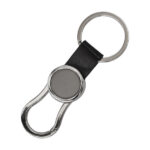 Brelok z karabińczykiem Leo, czarny - obrazek 2