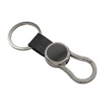 Brelok z karabińczykiem Leo, czarny - obrazek 3