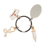 Brelok Esculap, srebrny - obrazek 2