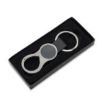 Brelok z karabińczykiem Lenard , czarny