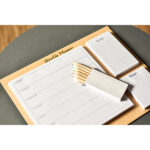 Planner na biurko Shu, beżowy - obrazek 3