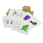 Zestaw do kolorowania Happy, brązowy/biały - obrazek 3