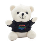 Miś brelok Ollie, biały - obrazek 2