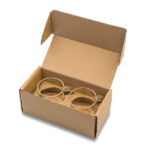 Zestaw szklanych filiżanek Liberika, transparentny - obrazek 2