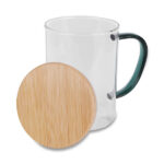 Kubek ze szkła borokrzemowego Ceylon, transparentny - obrazek 3