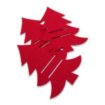 Filcowe kieszonki na sztućce Tweegy, czerwony