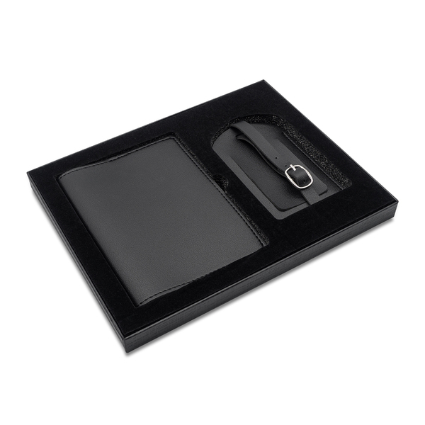 R17023_02 Podróżny zestaw upominkowy Flyer, czarny - obrazek 1
