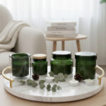 Świeca zapachowa w szkle Bloom, grafitowy - obrazek 5