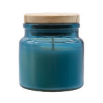 Świeca zapachowa w szkle Lemora, niebieski - obrazek 3